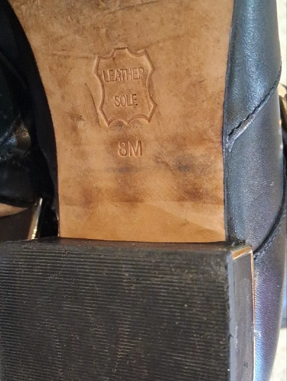 Tory Burch Sophia Black Leather Riding Boots Size 8